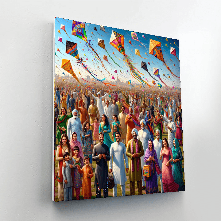 Kite Festival - Ahmedabad DIY Paint By Numbers