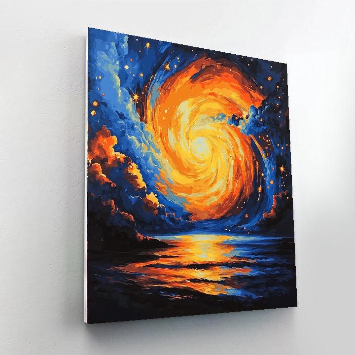 Michelangelo Inspired Celestial Radiance  Paint By Numbers