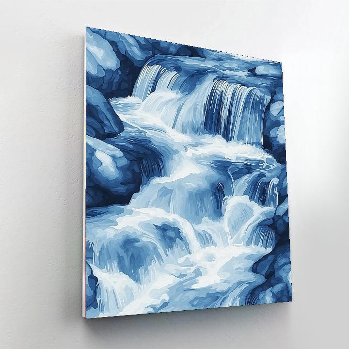 Michelangelo Inspired Serene Cascade  Painting Number Kit