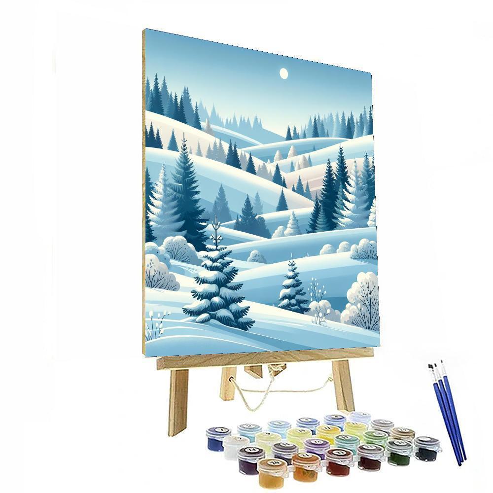 Nordic Winter Enchantment Paint By Number