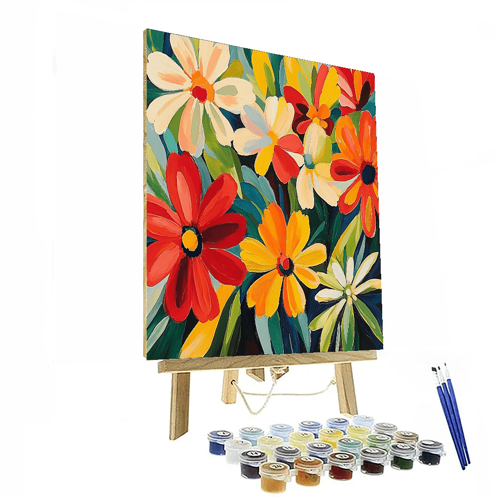 Henri Matisse Inspired Floral Wonderland  Paint By Color