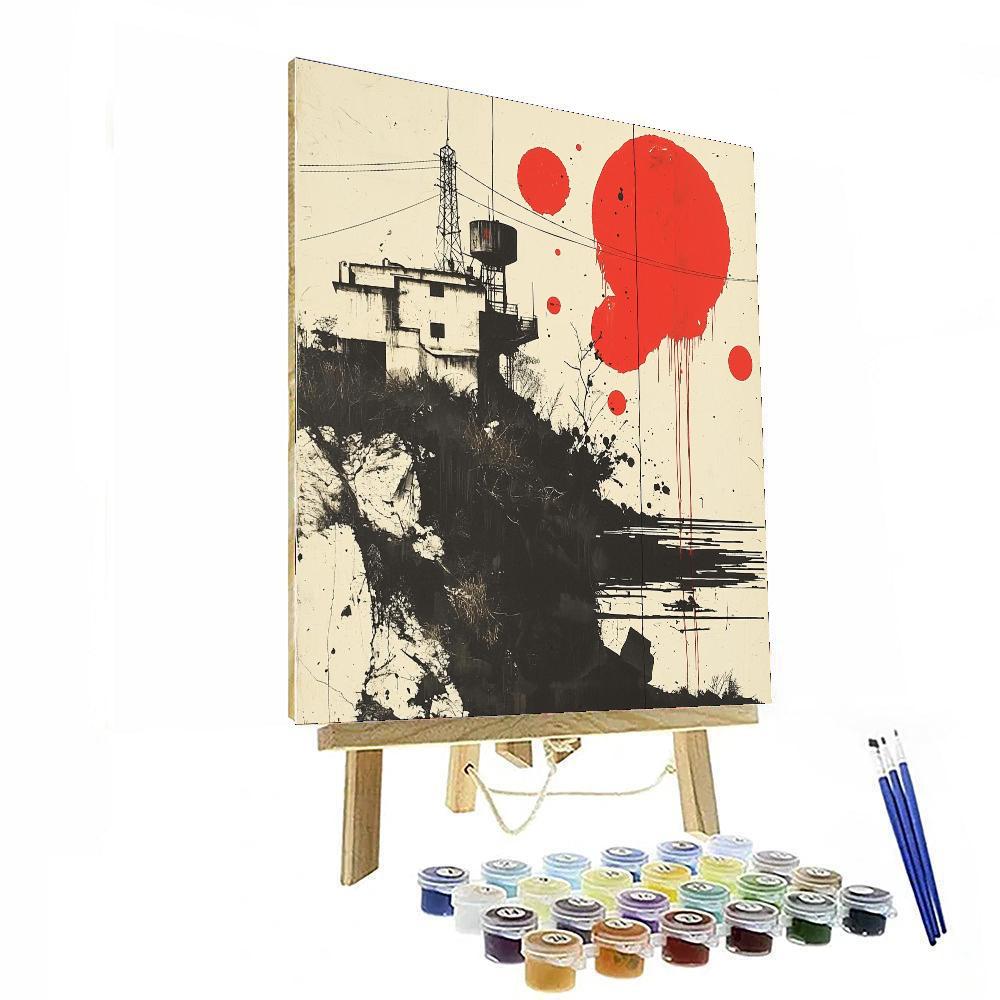 Banksy Inspired Utopian Dystopia  Numbered Painting Kits
