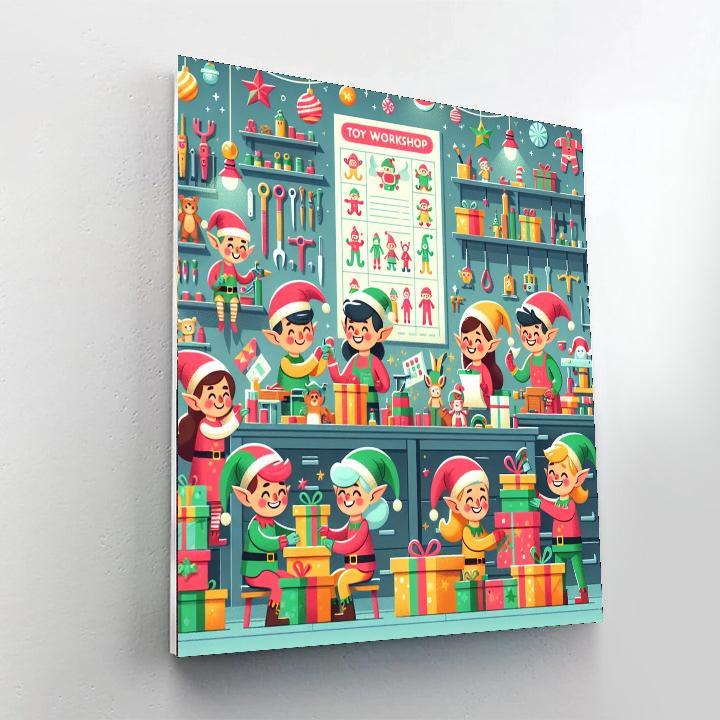 Enchanting Elves' Workshop Paint By Numbers Kits
