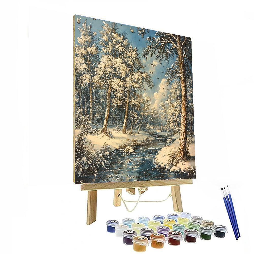 Pieter Bruegel The Elder Inspired Frosted Wilderness  Paint By Numbers Kits