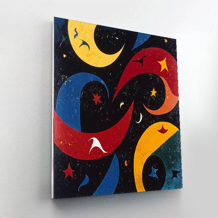 Joan Miró Inspired Dreamscape Vortex  Painting Number Kit
