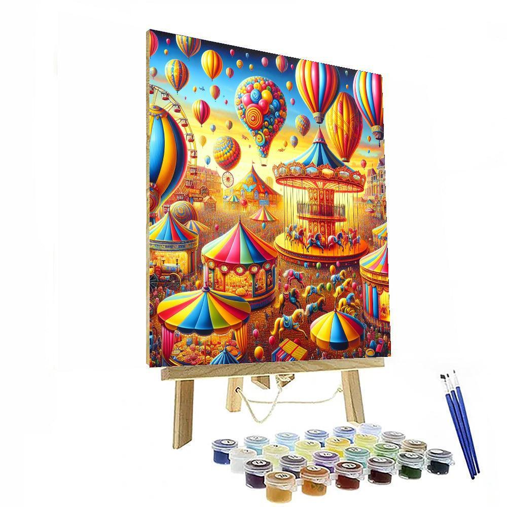 Vibrant Carnival Dreams Paint By Color