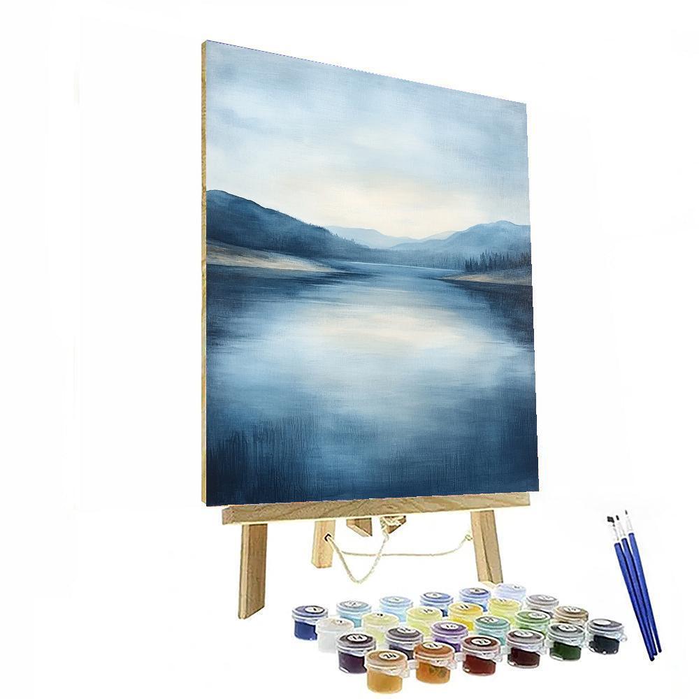 Caspar David Friedrich Inspired Whimsical Reflections  Paint By Color