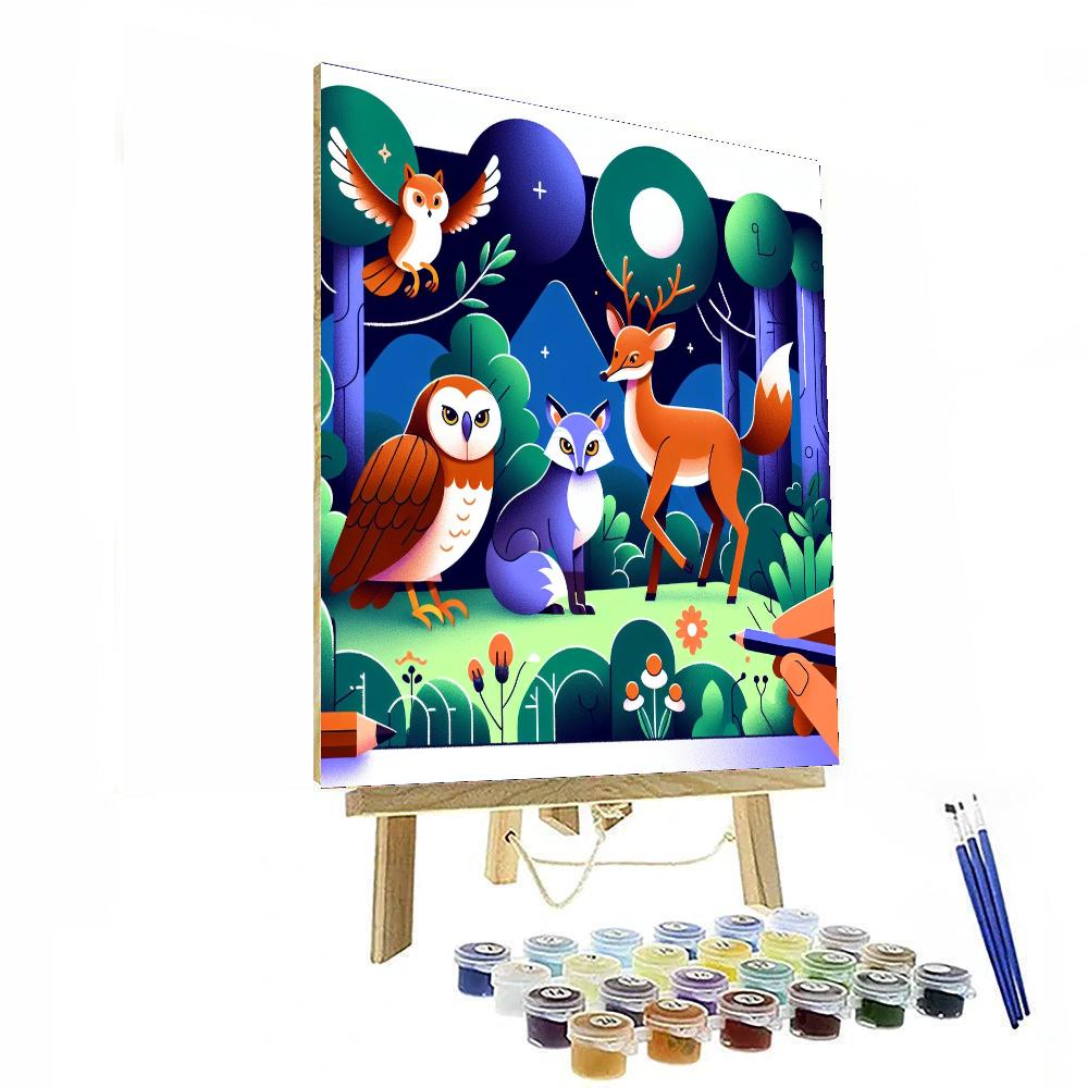 Mystic Forest Guardians Painting Number Kit