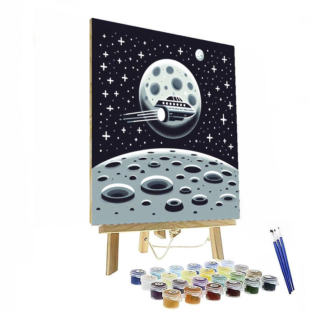 Lunar Exploration Mission Paint By Number