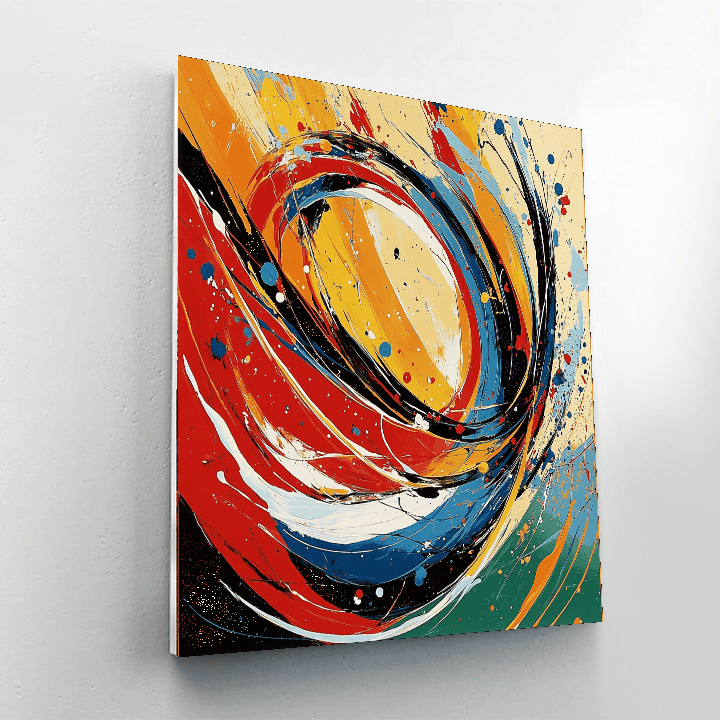 Jackson Pollock Inspired The Dance Of Colors  Painting By Numbers Kit