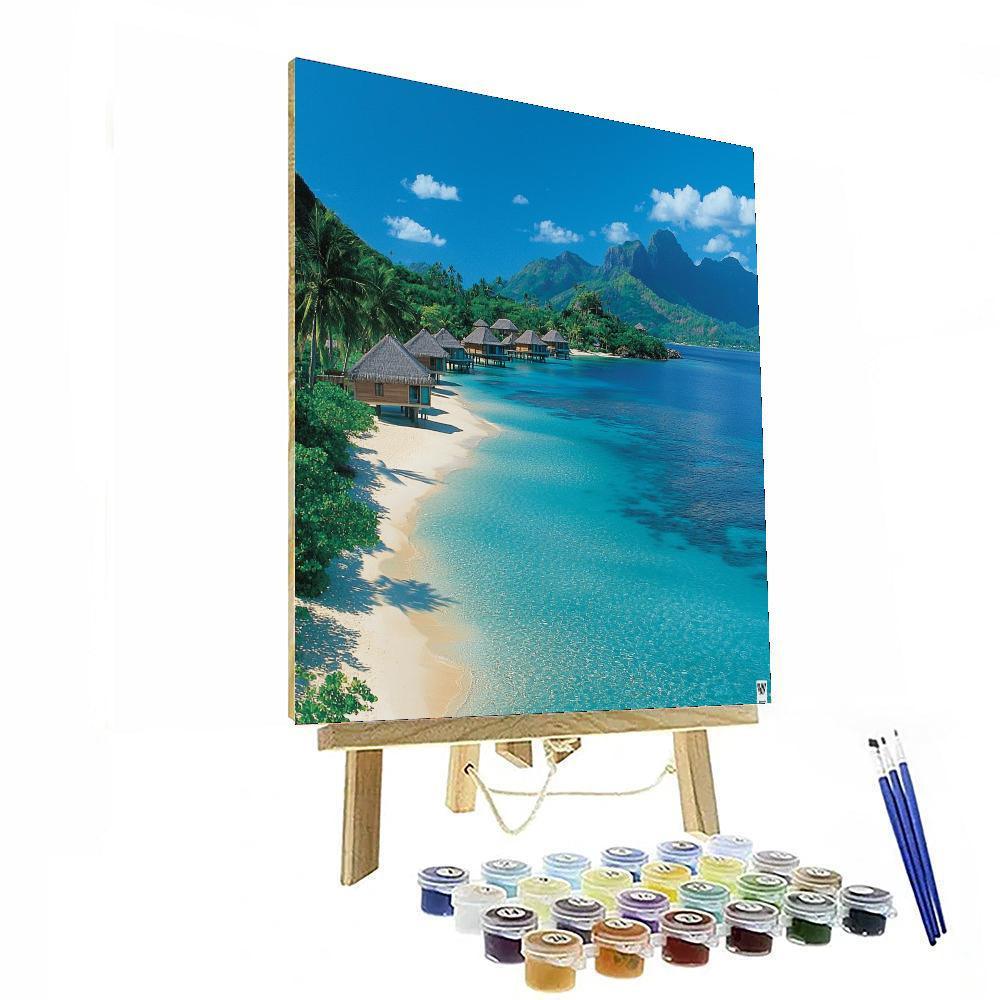 Lagoons Of Bora Bora - French Polynesia Numbered Painting Kits