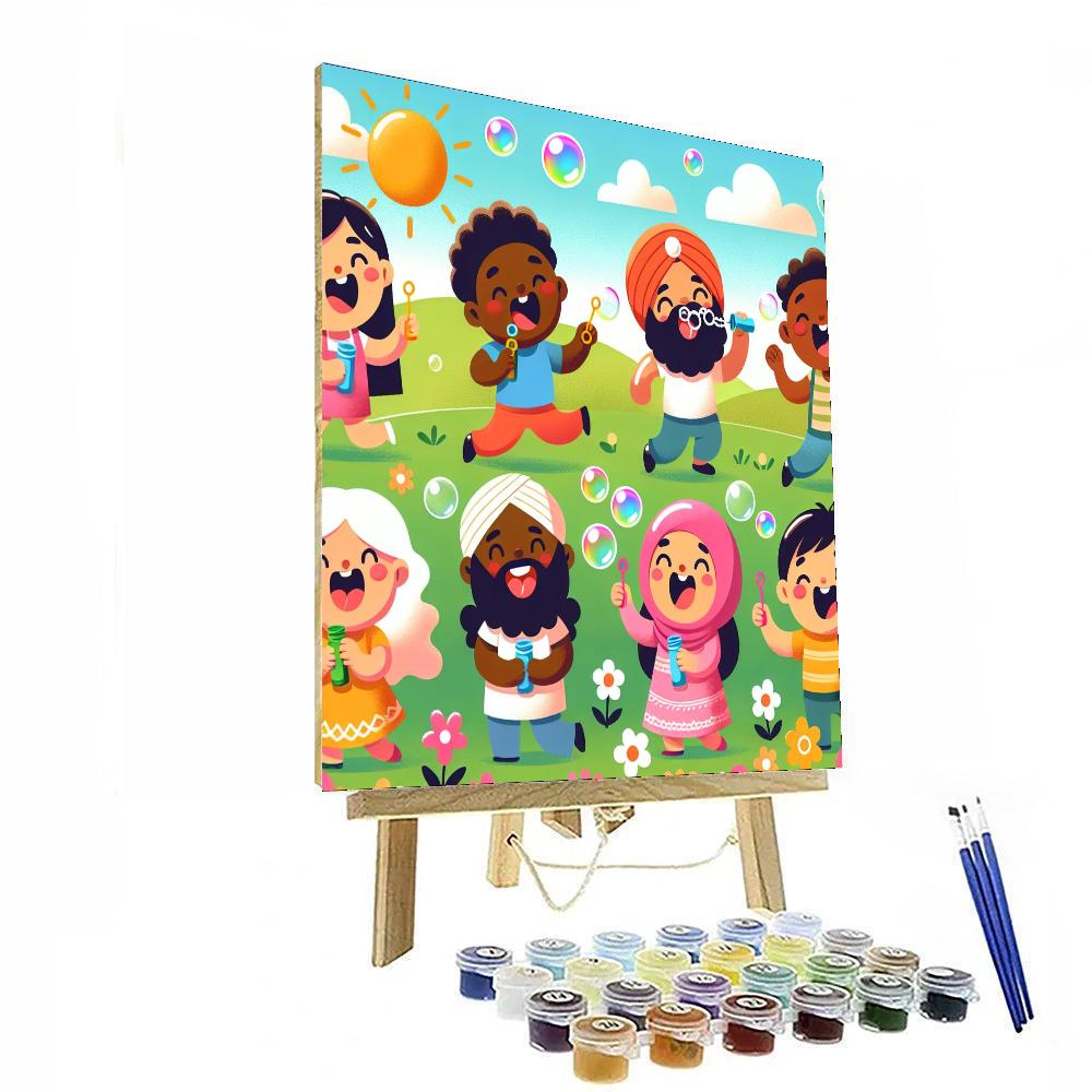 Bubbly Bubble Festival DIY Paint By Numbers