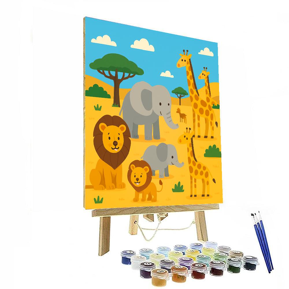 Safari Wildlife Watch Painting By Numbers Kit