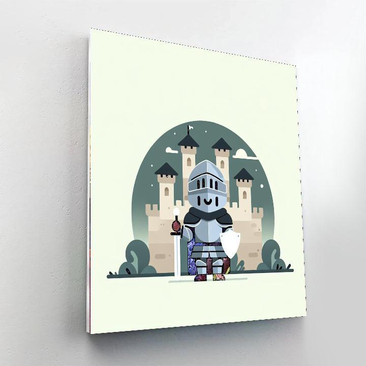 Brave Knight's Castle Numbered Painting Kits