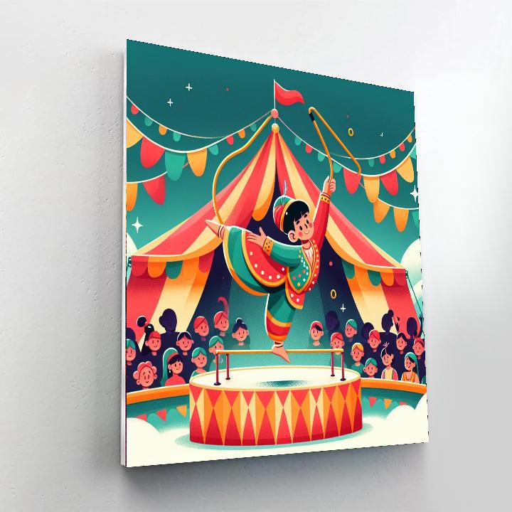 Circus Acrobatics Adventure DIY Paint By Numbers