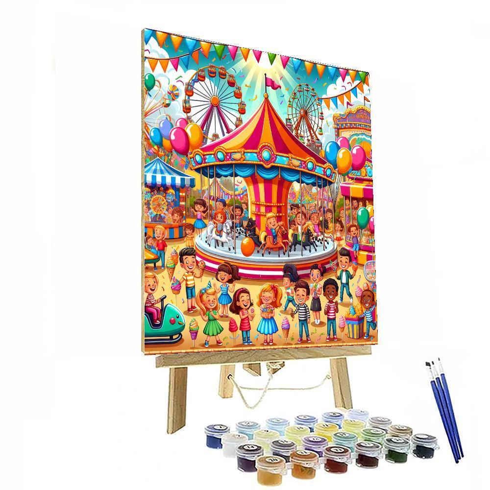 Creative Carnival Fun Paint By Numbers Art