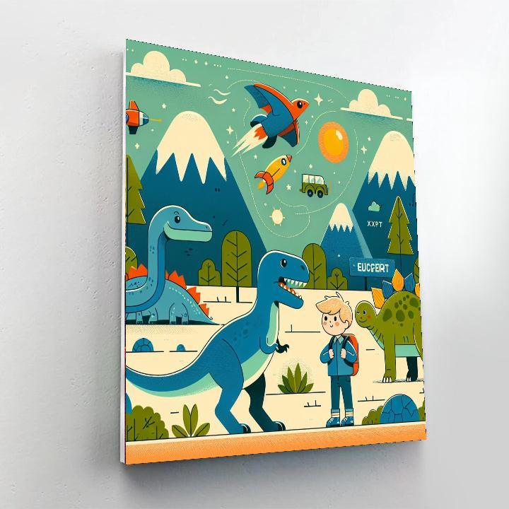Jurassic Adventure Trail Paint By Numbers Kits