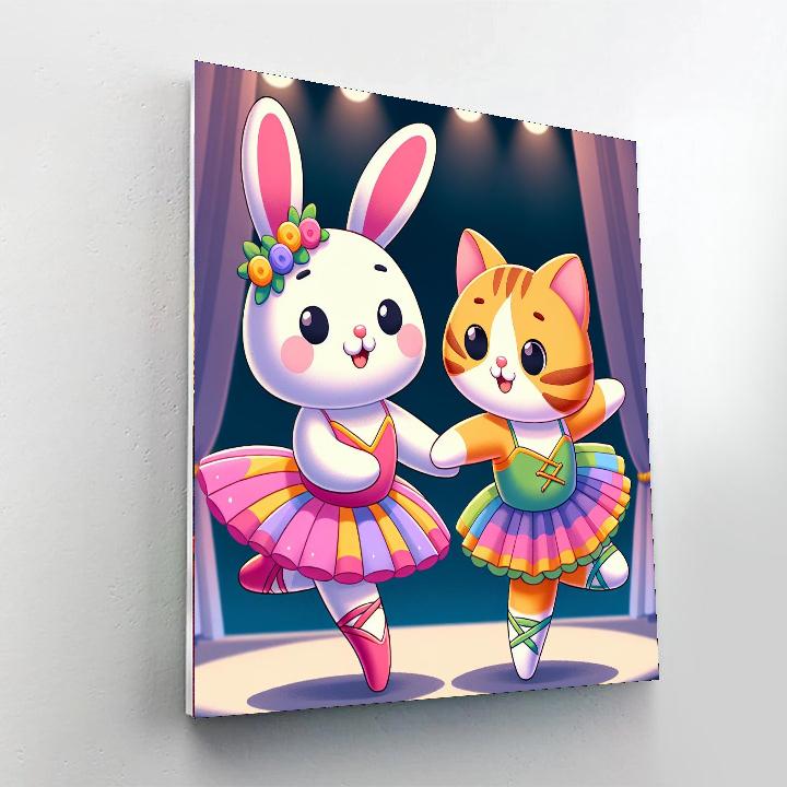 Whimsical Animal Ballet Paint By Number