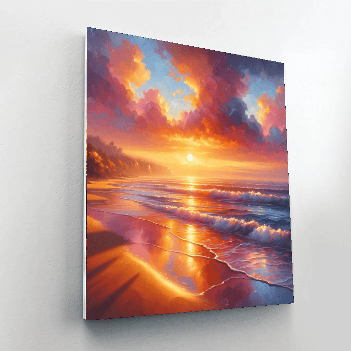 Dreamy Coastal Sunset Paint By Number