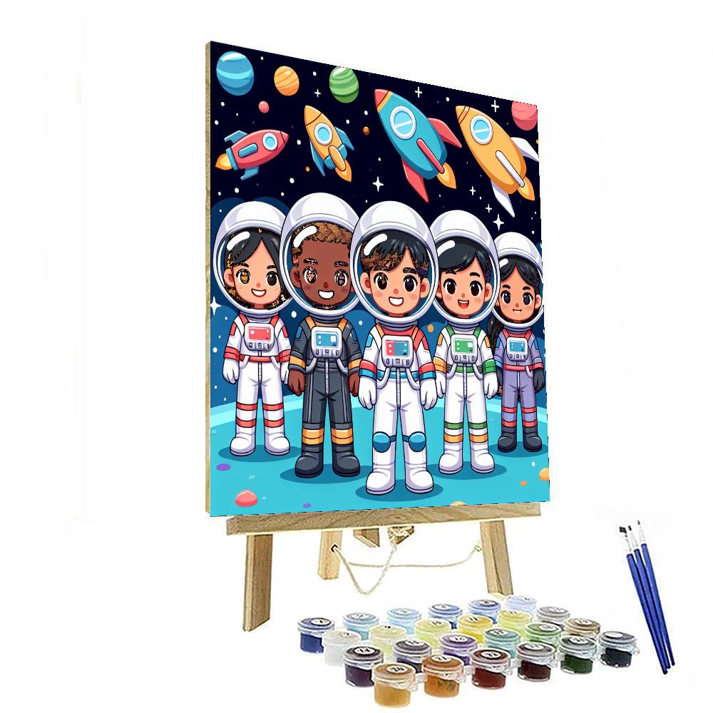 Deep Space Explorers Paint By Numbers Art