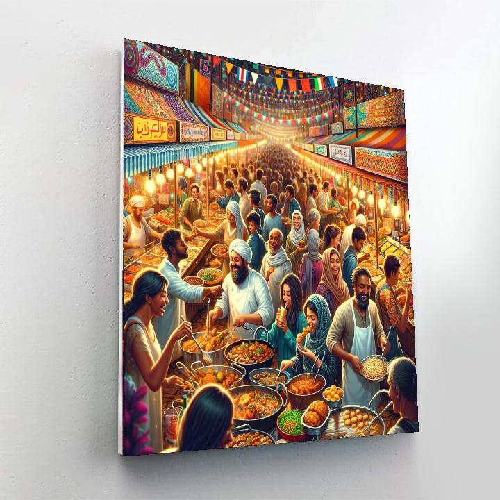 International Festival Of Street Food - Italy Painting Number Kit
