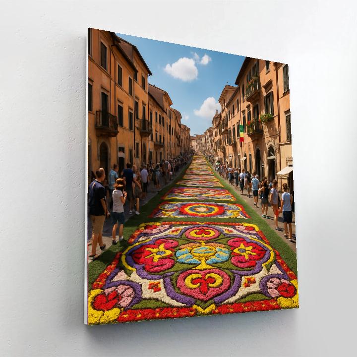 Flower Festival - Genzano Di Roma - Italy Paint By Numbers Art