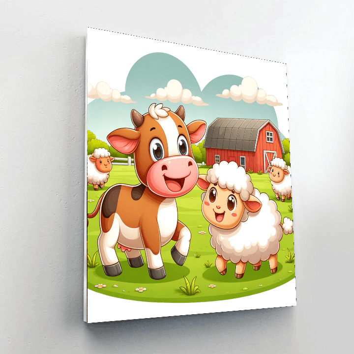 Happy Farm Fun Numbered Painting Kits