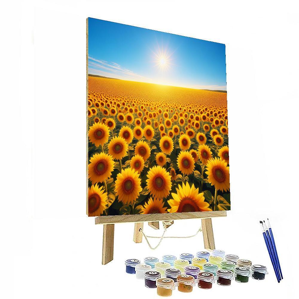 Elysian Sunflower Fields Paint By Color