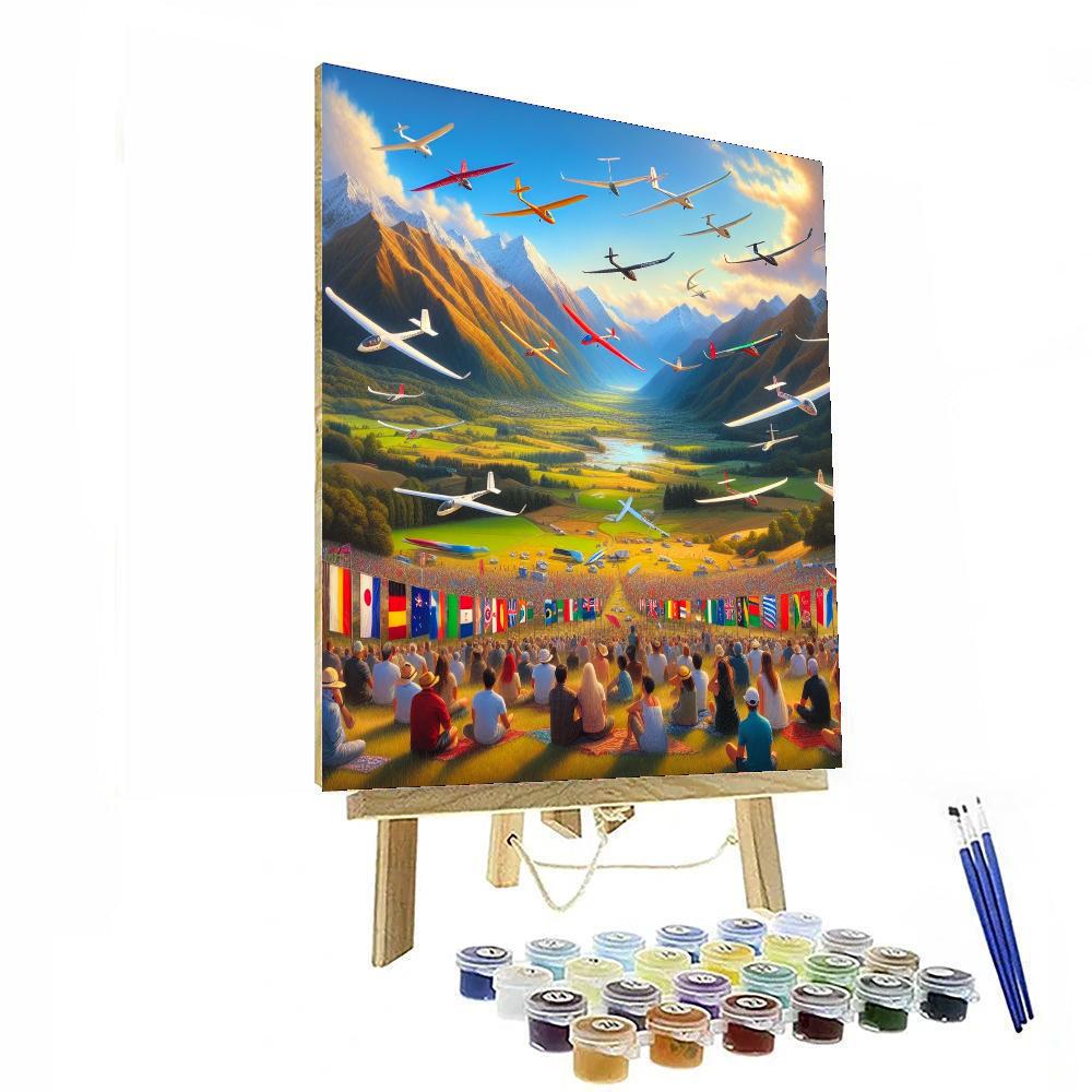 Omarama Glider Festival - Omarama, New Zealand Number Painting