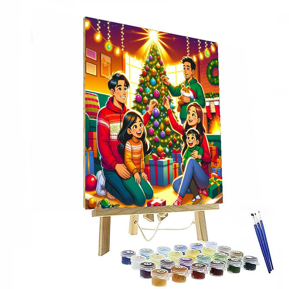 Happy Holidays Cheer Paint By Numbers Art