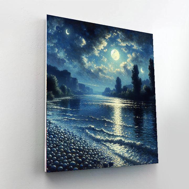 Mystical Night On The River Paint By Color