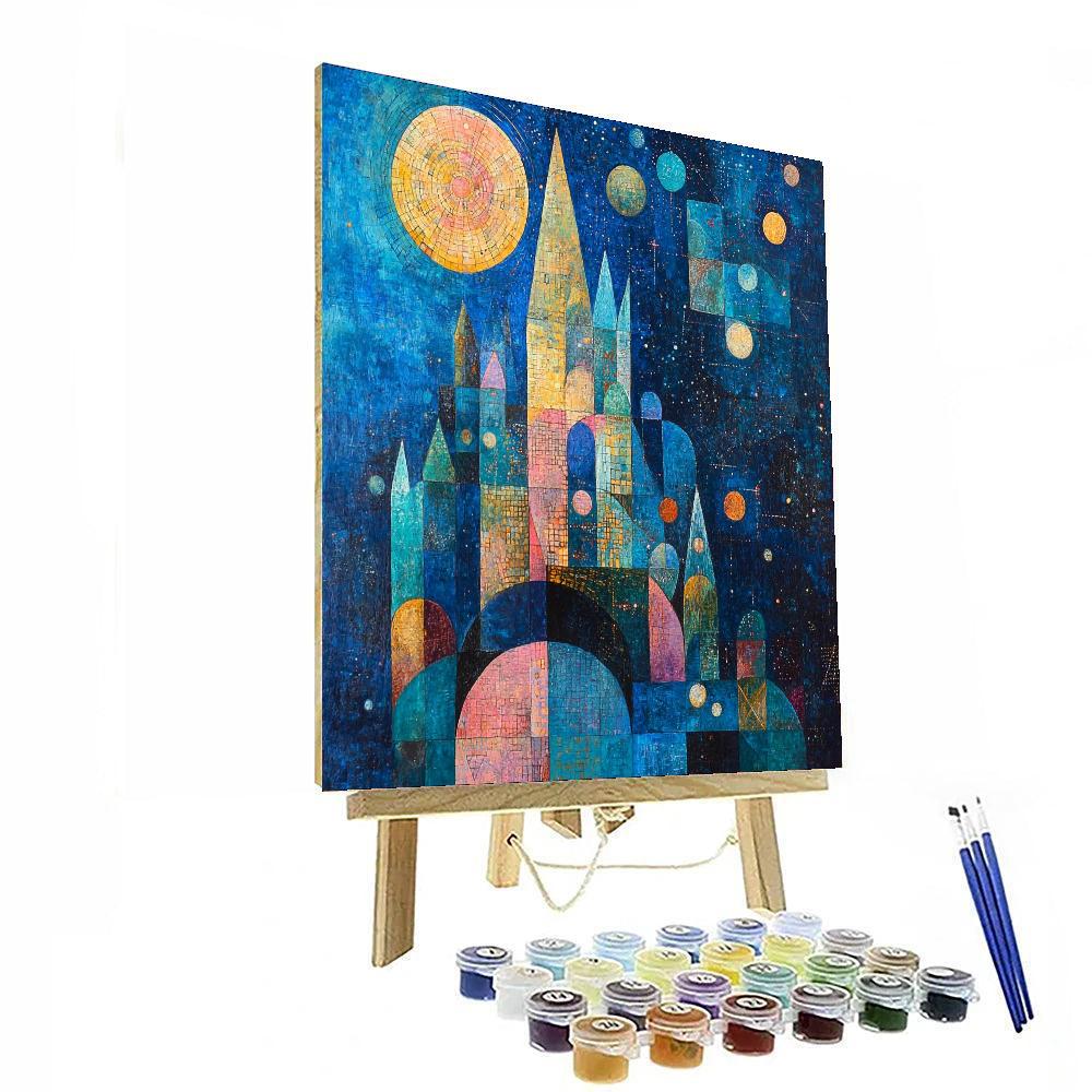Paul Klee Inspired Celestial Hues  Painting Number Kit