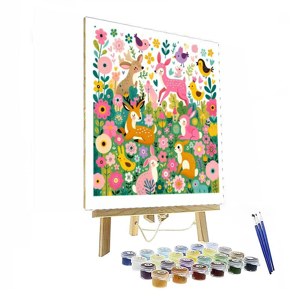 Charming Woodland Playtime Numbered Painting Kits