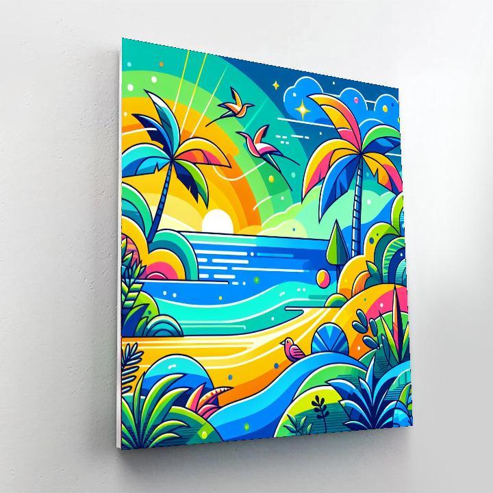Tropical Paradise Quest Paint By Number