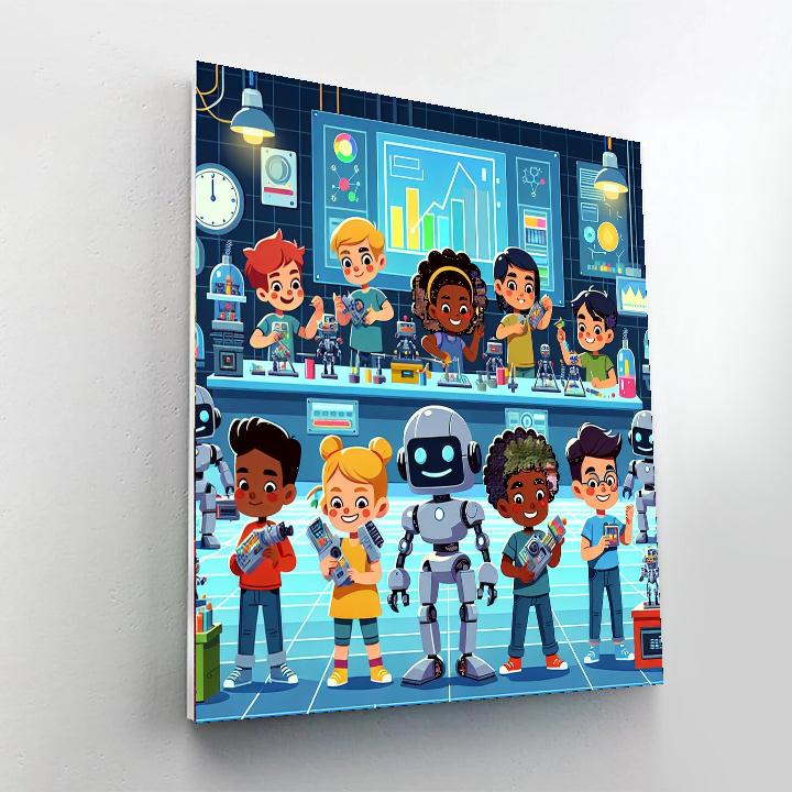 Futuristic Inventors DIY Paint By Numbers