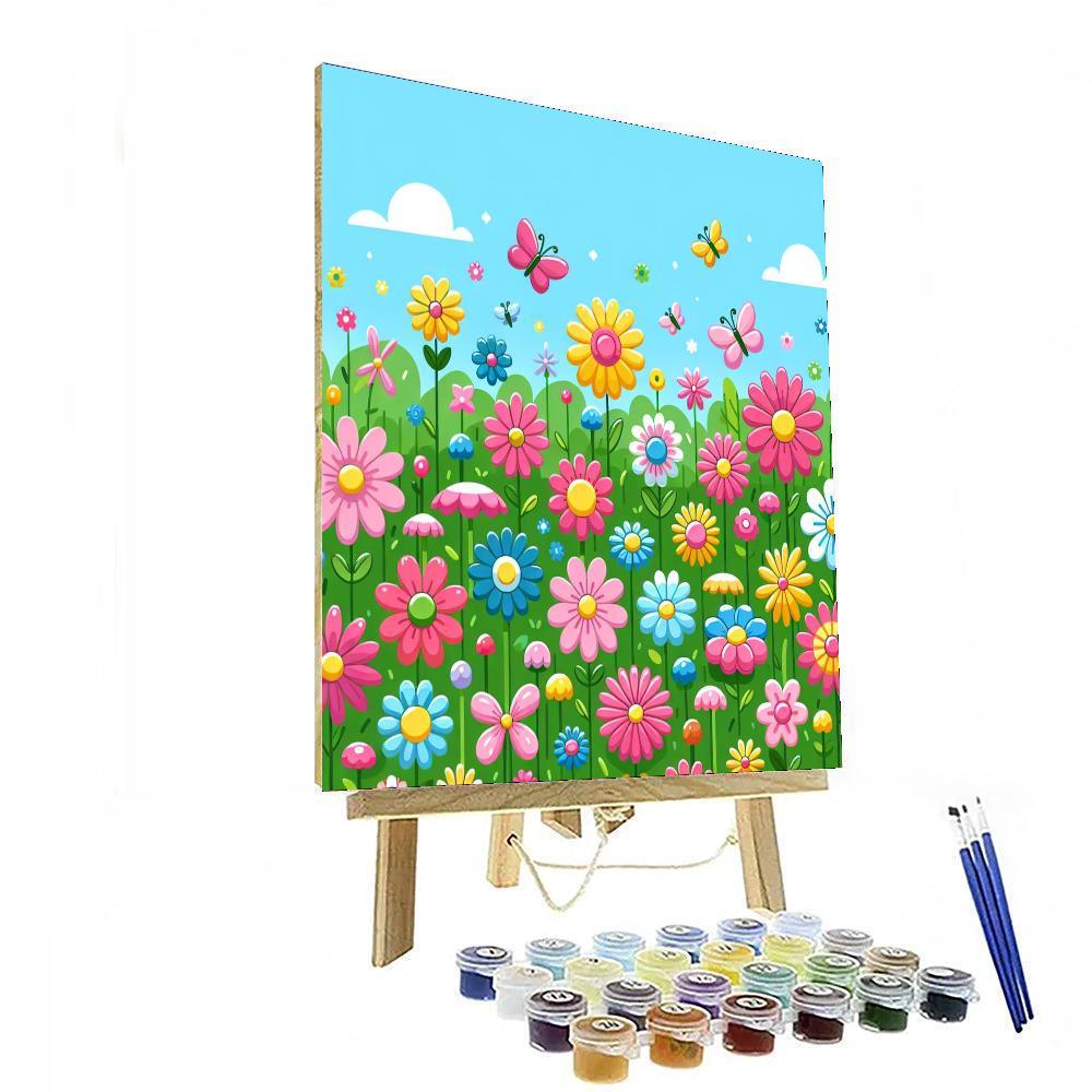 Enchanting Flower Garden Paint By Numbers Kits