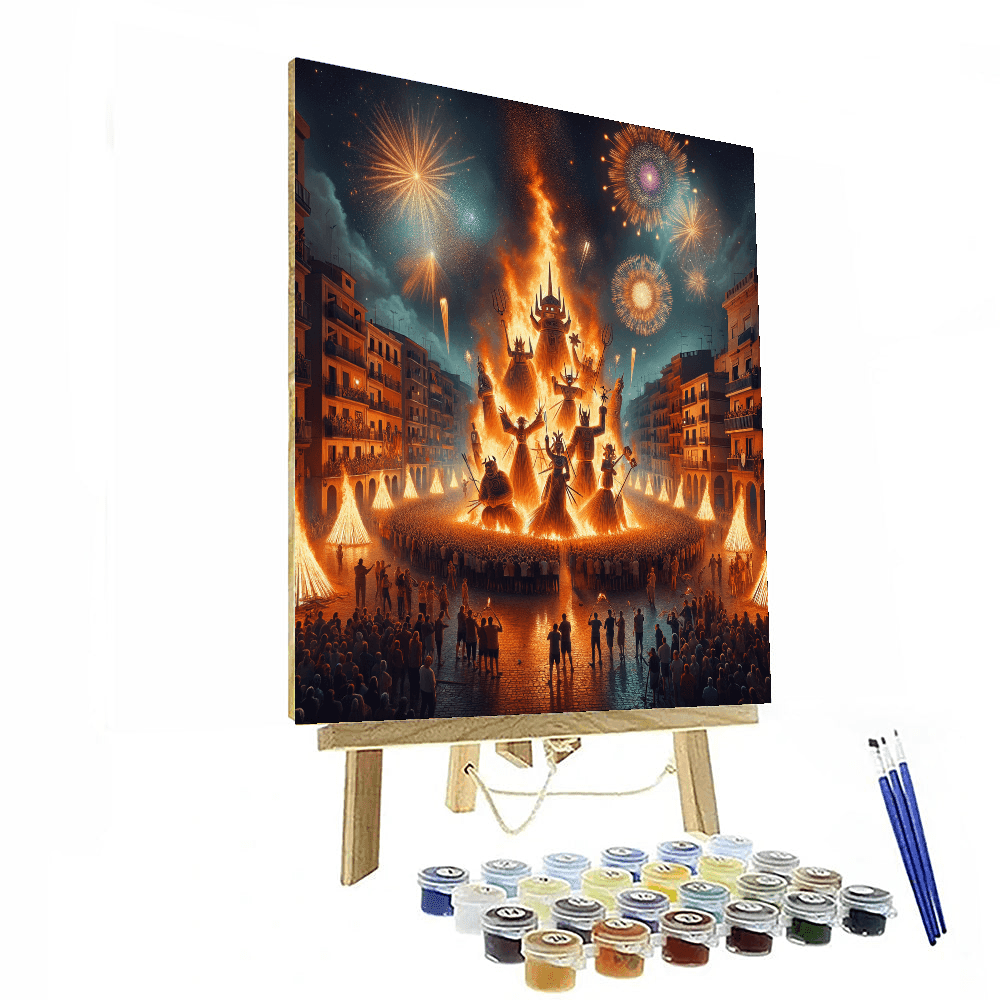 Hogueras De San Juan - Alicante, Spain Painting By Numbers Kit