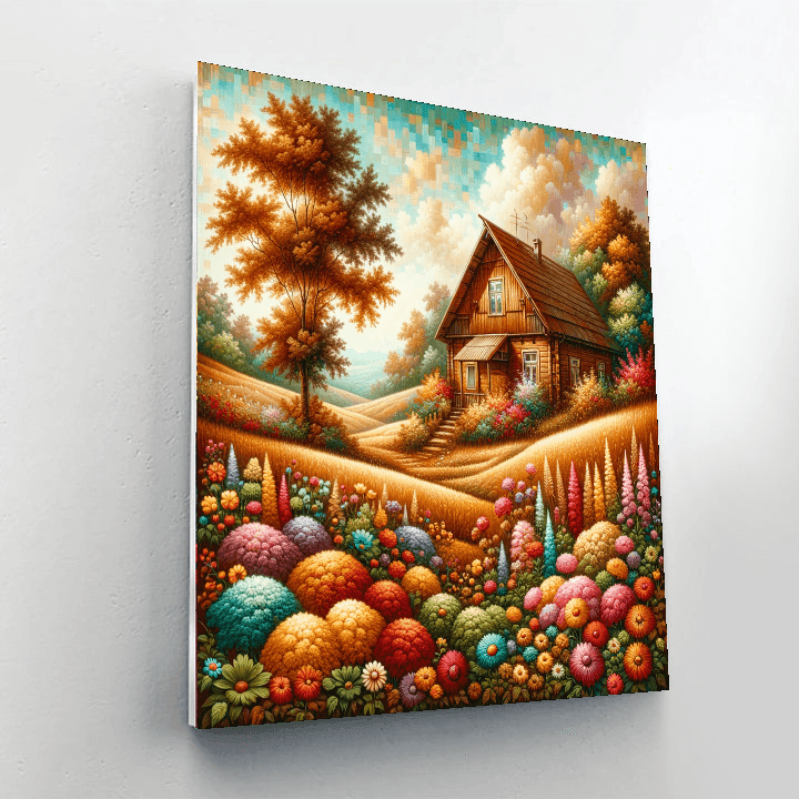 Charming Rustic Home DIY Paint By Numbers
