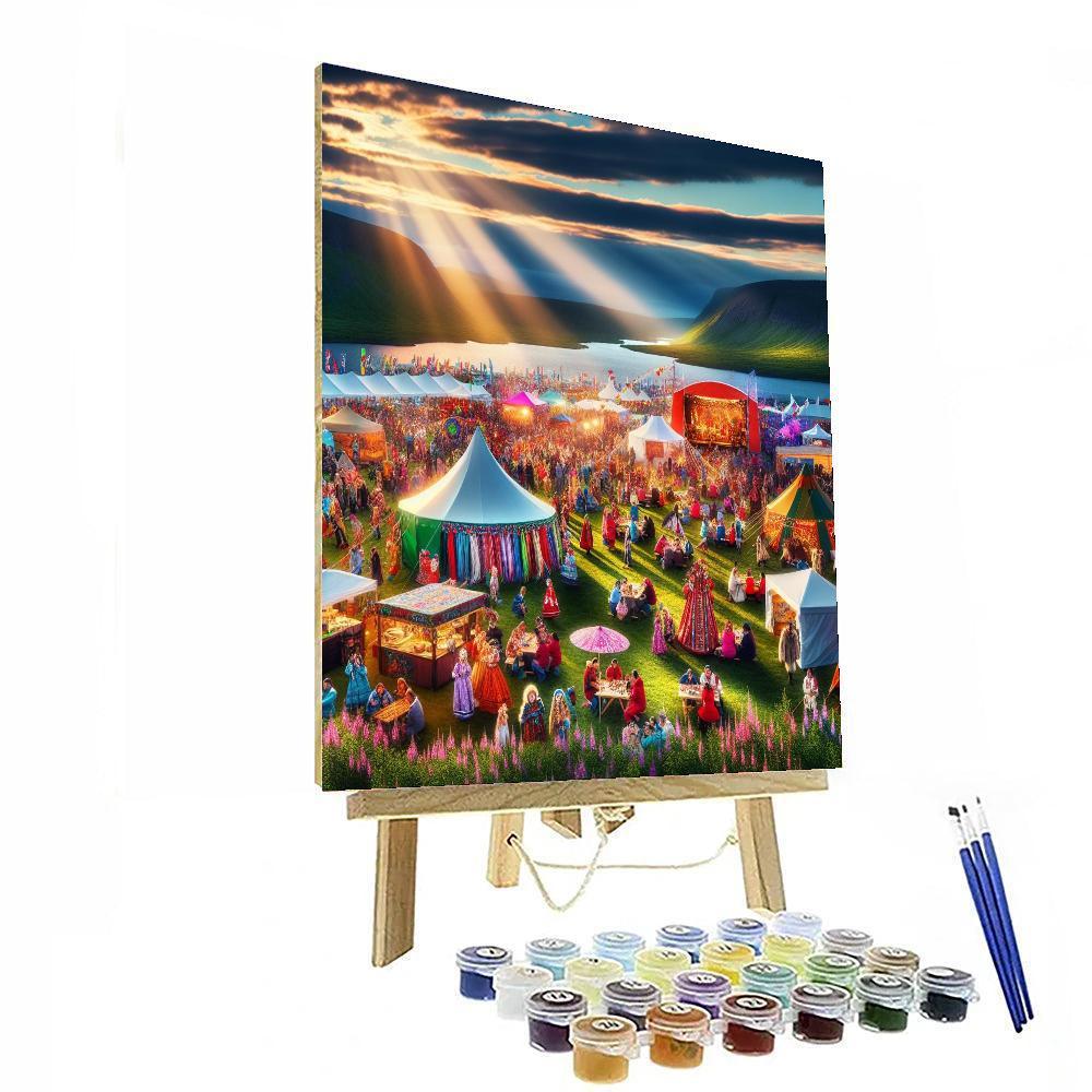 Midnight Sun Festival - Norway DIY Paint By Numbers