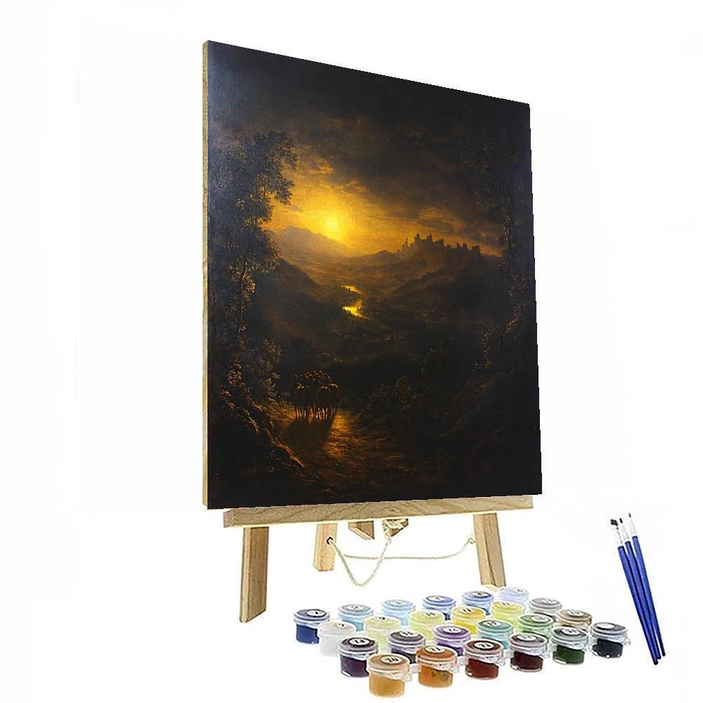 Caravaggio Inspired Illumination's Threshold  Paint By Numbers Kits