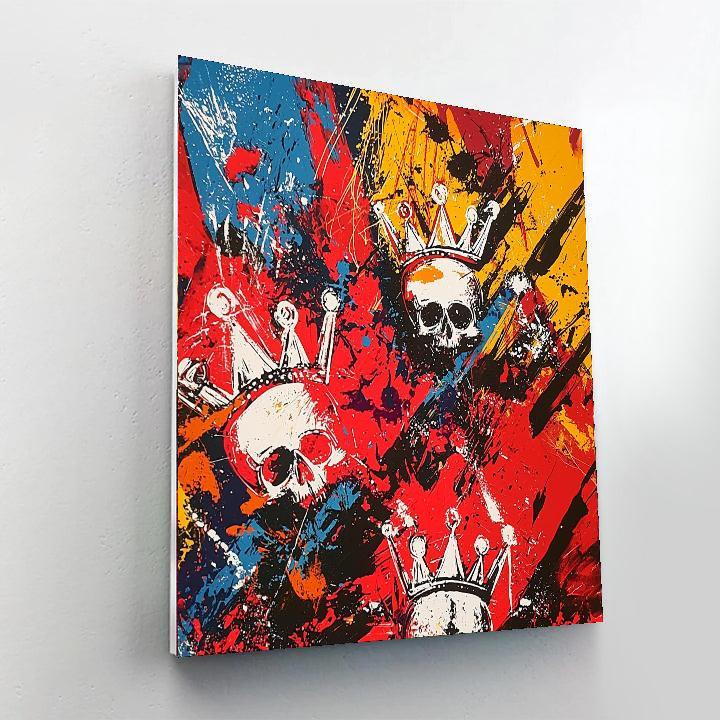 Jean-Michel Basquiat Inspired Urban Chaos Print  Paint By Numbers
