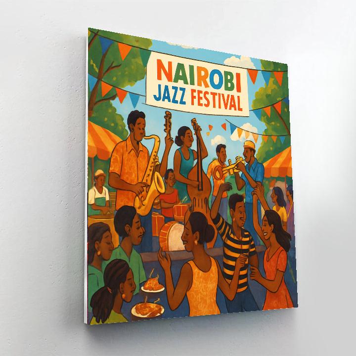 Nairobi Jazz Festival - Kenya Paint By Numbers Art