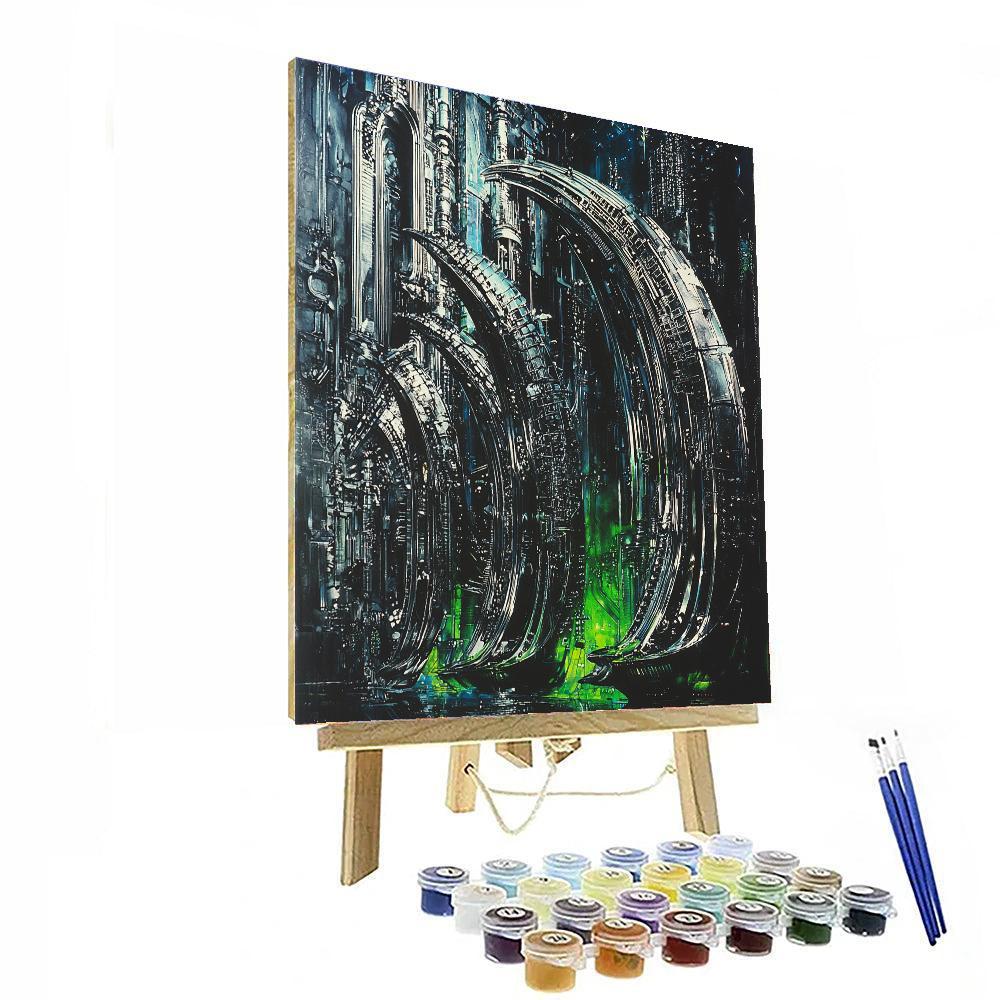 H.R. Giger Inspired Modern Sci-Fi Visions  Paint By Numbers