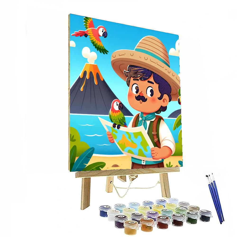 Explorer's Island Quest Painting Number Kit