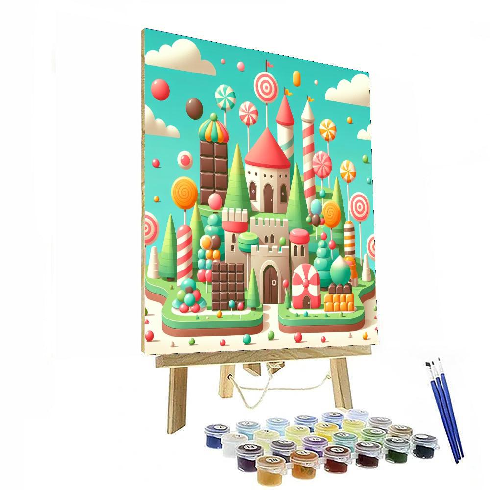 Kingdom Of Candy Dreams Number Painting