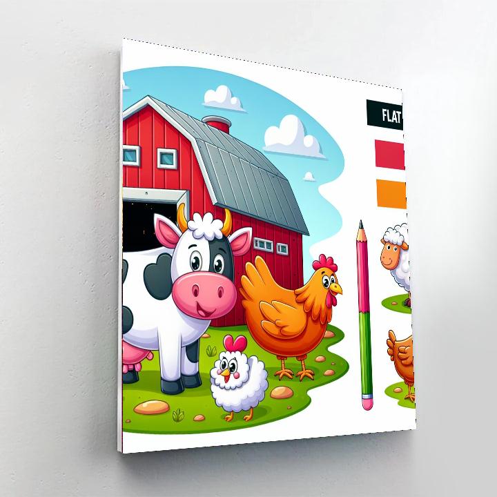 Sweet Little Farm Friends Paint By Numbers Kits