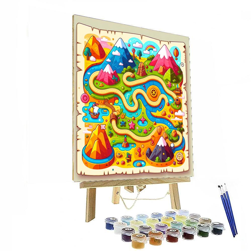 The Great Adventure Map DIY Paint By Numbers