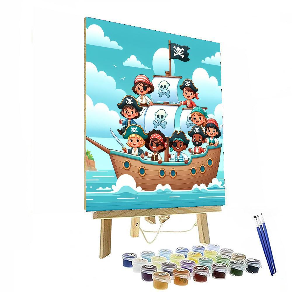 Pirate Adventure At Sea Paint By Numbers