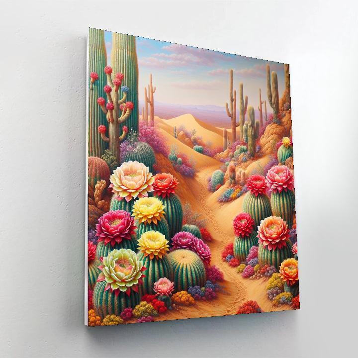 Cactus Bloom Paint By Numbers Kits