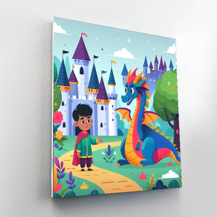 Dragon's Realm Adventure Paint By Number